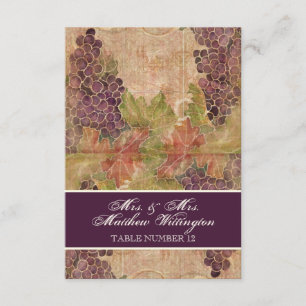 Traubentrester Hochzeit Tischnummer Sitzplatz