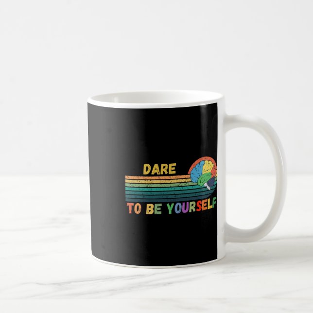 Traue Dir Selbst Bei Autismus Neurodiversität Sonn Kaffeetasse (Rechts)