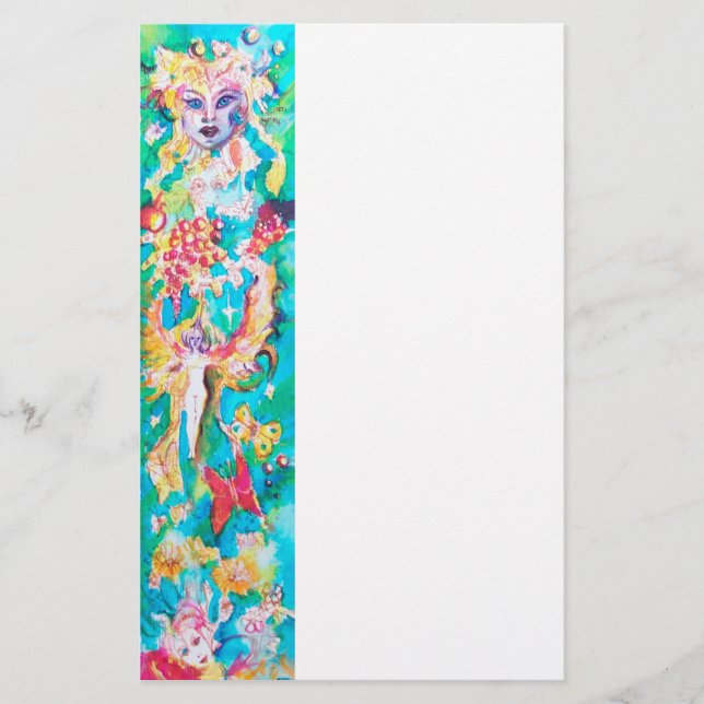 TRAUENMÄDCHEN BRIEFPAPIER (Vorderseite)