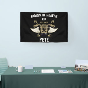 Trauer Motorradfahrer Biker Beerdigung Banner
