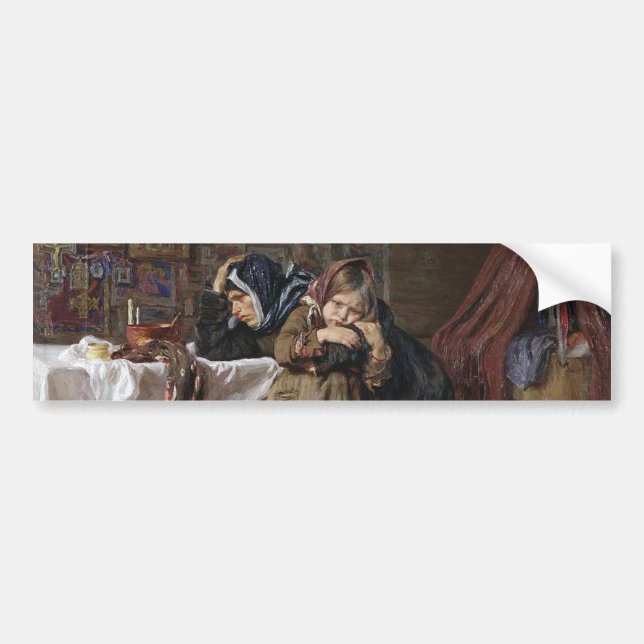 Trauer und Trauer (Beileid nach dem Bereavement) Autoaufkleber (Vorne)