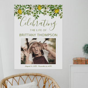 Trauer-Willkommensschild   Das Leben gibt dir Zitr Poster