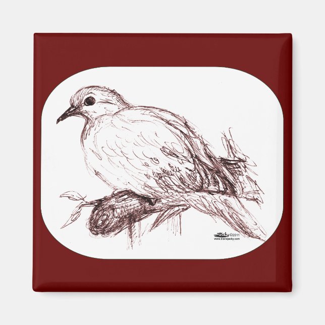 Trauerdove Baby Magnet (Vorne)