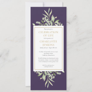 Trauerfeier für die Feier des Lebens  Einladung