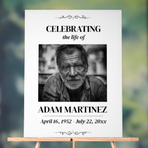 Trauerfeier Gedenkfeier Erinnerungsfoto  Acrylschild