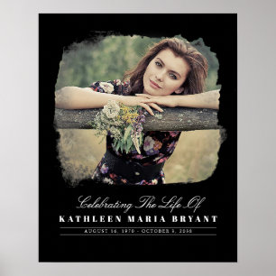 Trauerfeier mit Foto-Funeral-Zeremonie Poster