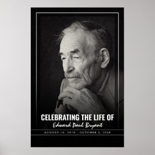 Trauerfeier mit Foto-Totenfeier Poster