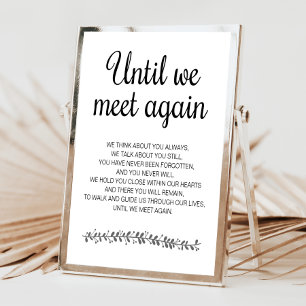 Trauergedicht 'Bis wir uns wiedersehen' Poster