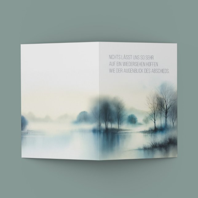 Trauerkarte "Augenblick des Abschieds" Einladung (Von Creator hochgeladen)