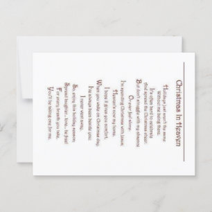 Trauerkarte für den Verlust eines geliebten Mensch Postkarte