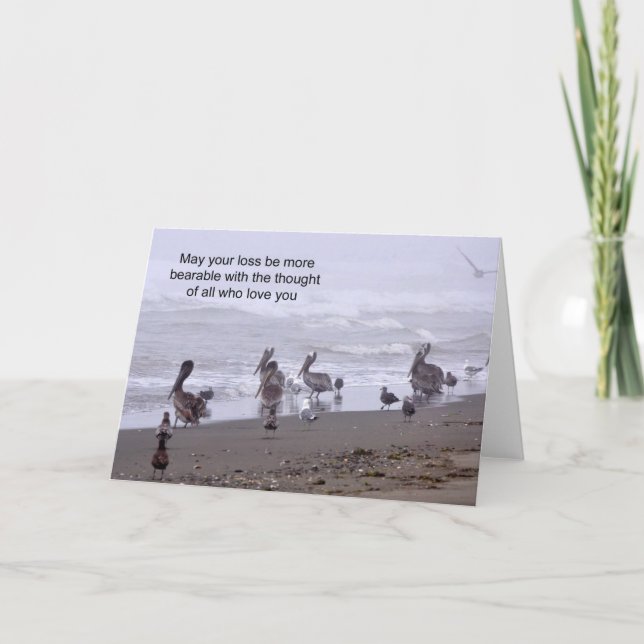 Trauerkarte - Kann dein Verlust erträglicher sein Karte (Vorderseite)