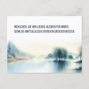 Trauerkarte "Menschen, die wir lieben" Postkarte