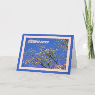 Trauerkarte mit Baumblüten Karte