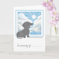 Trauerkarte Verlust Hund - Dachshund