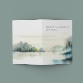 Trauerkarte "Zuhause" Ankündigung