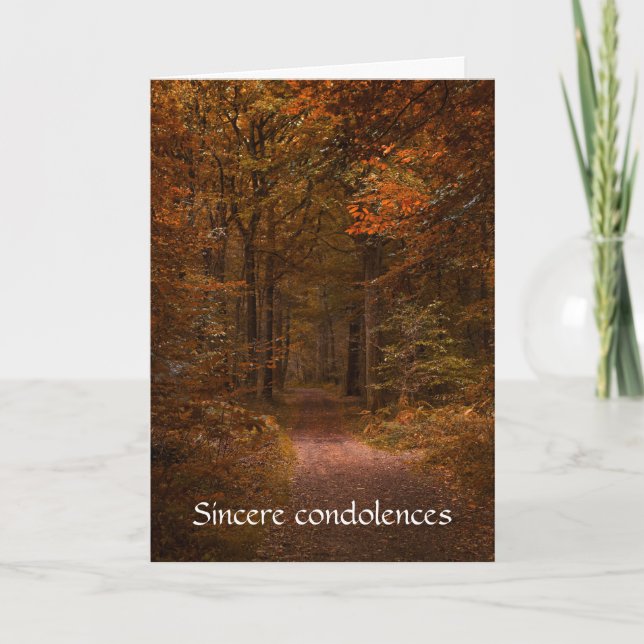 Trauern Sie nicht an meinem Grab Condolence Karte (Vorderseite)