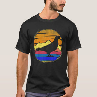 Trauernde Vogel Retro Sunset Animal Birds Lover T-Shirt
