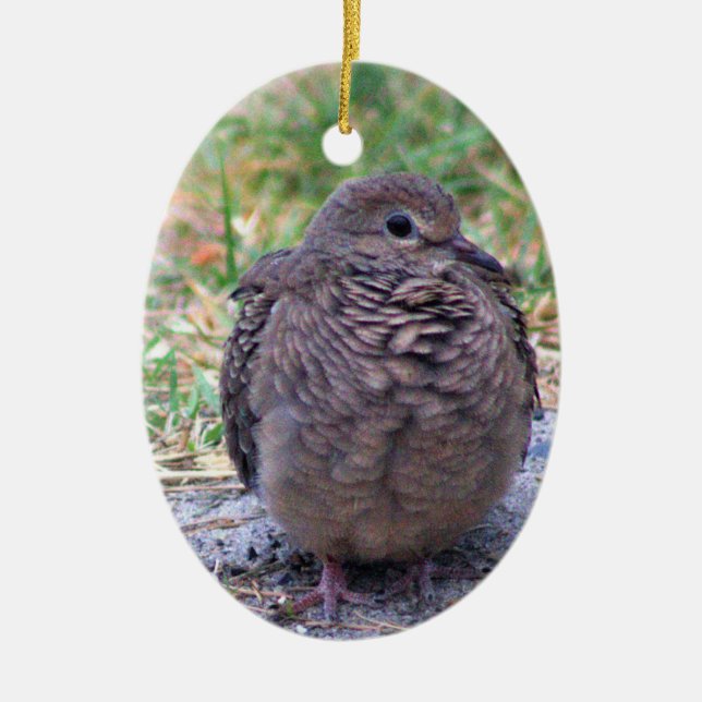 Trauernde Vogelschmuck Keramik Ornament (Vorne)