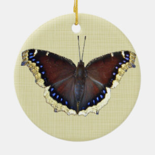 Trauernder Schmetterling in der Cloak - Nymphalis- Keramik Ornament
