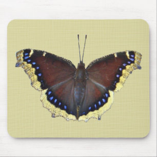 Trauernder Schmetterling in der Cloak - Nymphalis- Mousepad