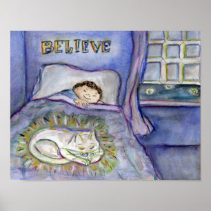 Trauerposter-Druck Spirit Kitty Katze Poster