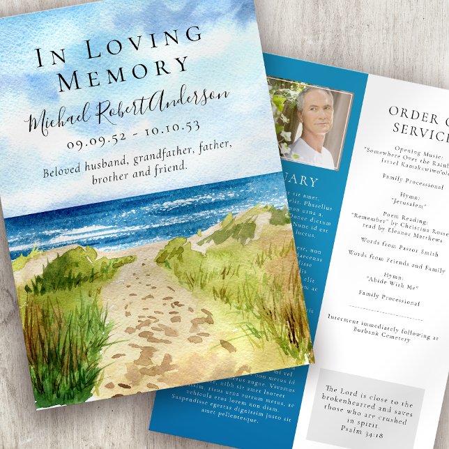 Trauerprogramm 'Beach In Loving Memory' Programm (Von Creator hochgeladen)