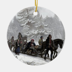 Trauerprozession Keramikornament