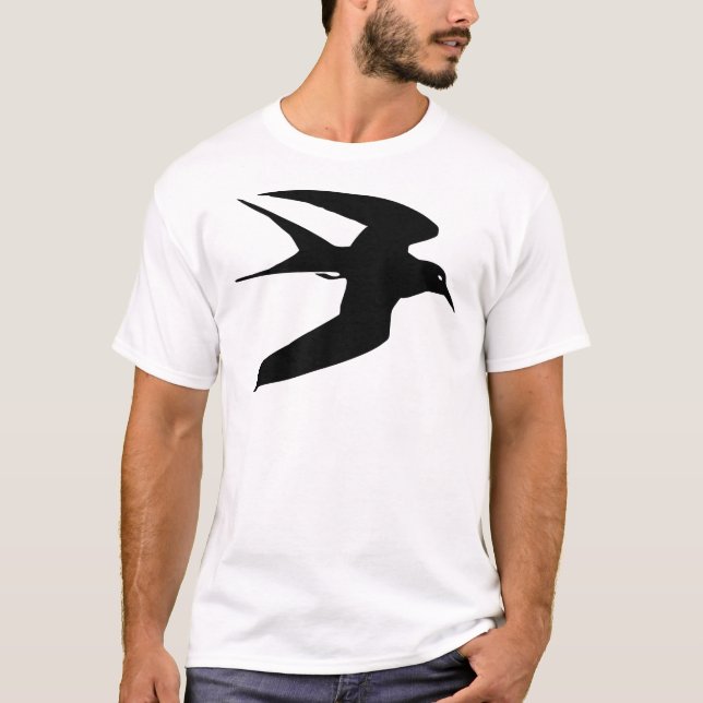 Trauerseeschwalbe-Vogel im Flug T-Shirt (Vorderseite)