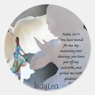 Trauersticker zum Tanzen Runder Aufkleber