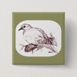 Trauertaube Baby Button