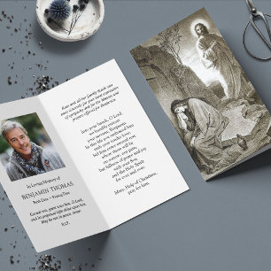 Trauerverlust Jesus & Mary Gebet Sympathiekarten
