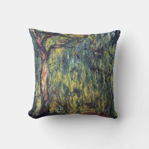 Trauerweide von Claude Monet, Vintage Fine Art Kissen