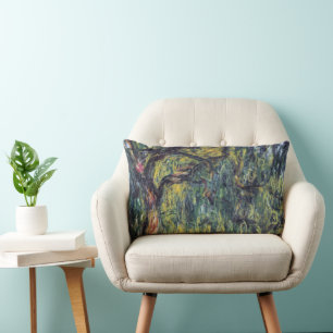 Trauerweide von Claude Monet, Vintage Fine Art Lendenkissen