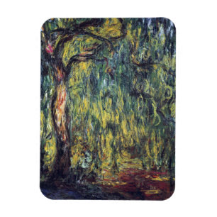 Trauerweide von Claude Monet, Vintage Fine Art Magnet