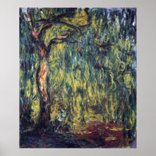 Trauerweide von Claude Monet, Vintage Fine Art Poster