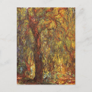 Trauerweide von Claude Monet, Vintage Fine Art Postkarte