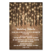 Trauerweiden-Baum Vintage-Hochzeit Einsatzkarten