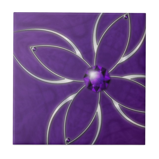Traum Amethyst Decorative Tile Fliese (Vorderseite)