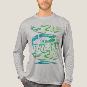 "Traum" Aqua Light Green Inspiration Abstrakt Tri-Blend Shirt