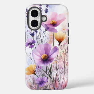 Traum Aquarellfarbe Lavender Blogs Handy Fall iPhone 16 Hülle
