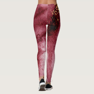 Traum, Auberginen, goldplattierte Aktivbekleidung Leggings