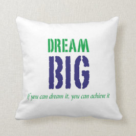 Traum Big Inspiration Zitat Typografie Kissen