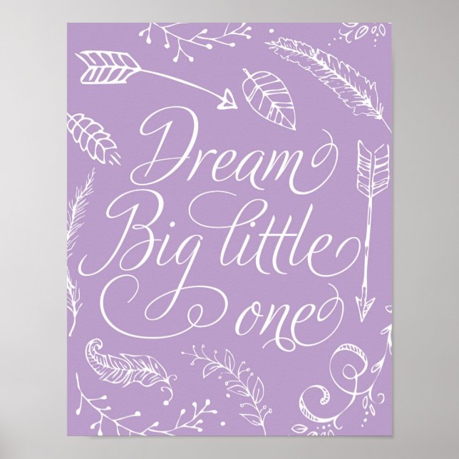 Traum Big Little One in Lila Poster (Vorne)