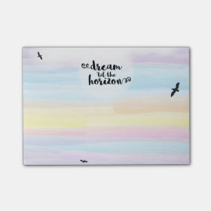 Traum bis zum Horizont Post-it Klebezettel