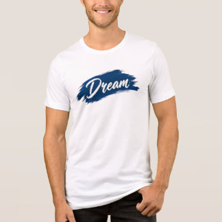Traum Blau Pinselstrich Moderne Typografie T-Shirt Tri-Blend Shirt