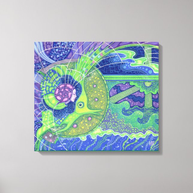 Traum der surrealistischen Kunstfantasie des Vollm Leinwanddruck (Vorderseite)