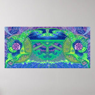 Traum der surrealistischen Kunstfantasie des Vollm Poster