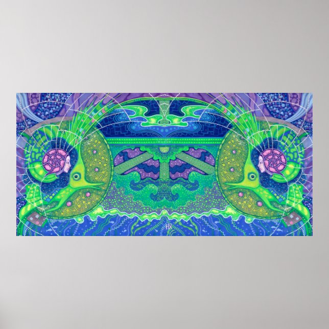 Traum der surrealistischen Kunstfantasie des Vollm Poster (Vorne)