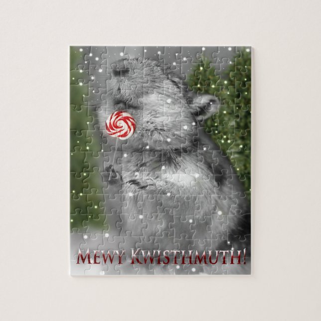 Traum des Gerbils Weihnachts Puzzle (Vertikal)
