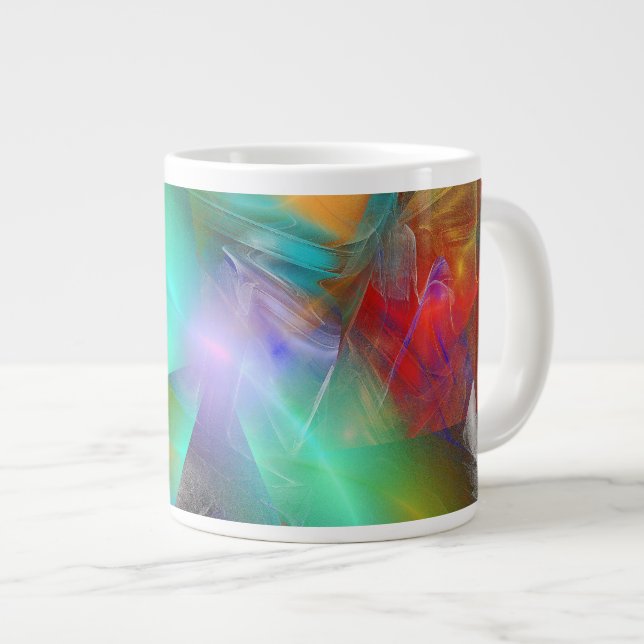 "Traum des Partechnikons" Jumbo-Tasse (Vorderseite Rechts)